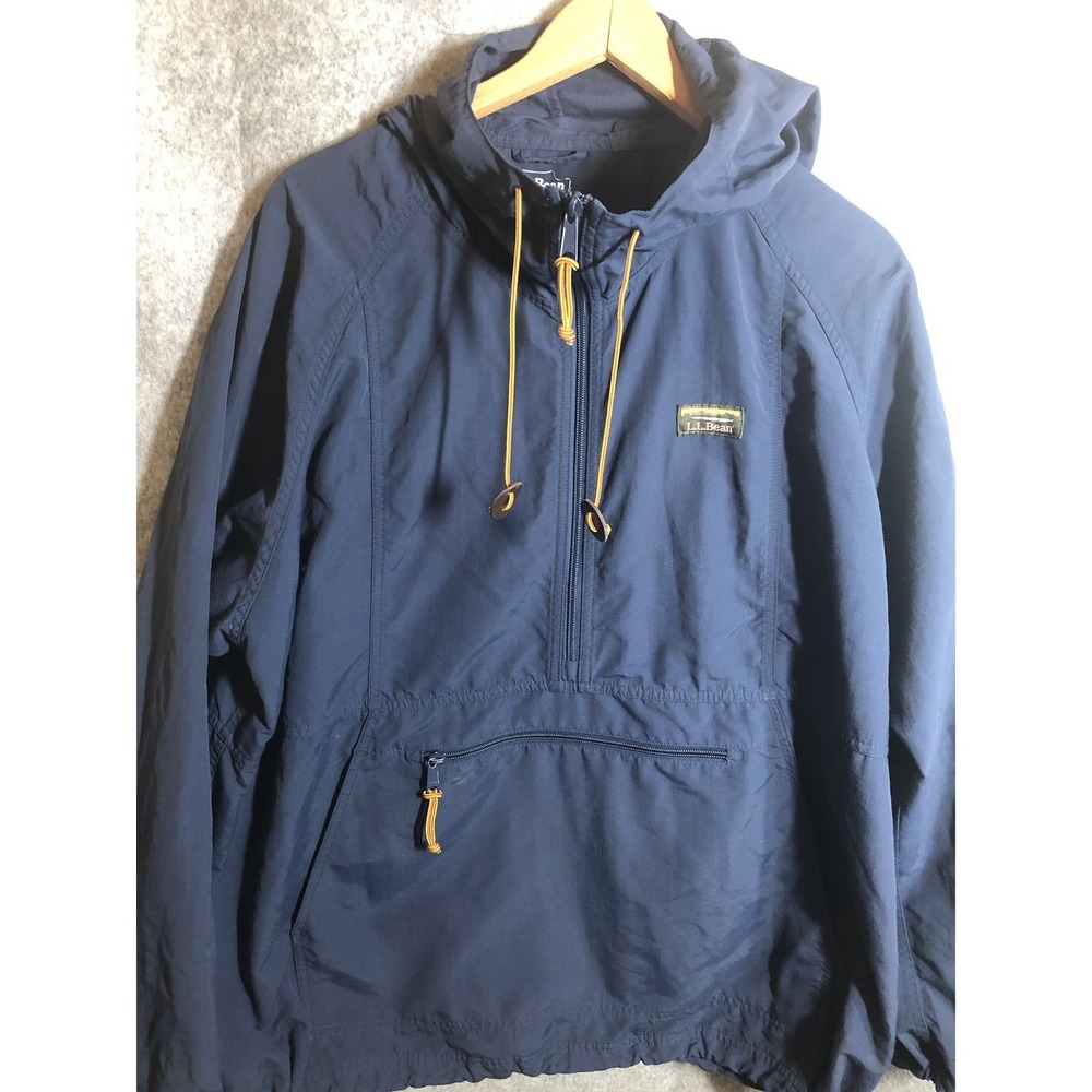 L.L. Bean Jacket Womens 3XL Blue Nylon Lightweight Mountain Classic Anorak
